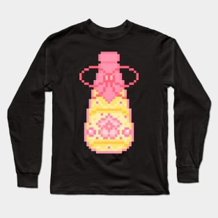 Sake Pixel Art Long Sleeve T-Shirt